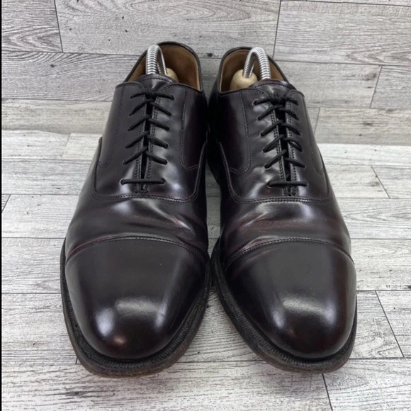 Johnston & Murphy Other - Johnston Murphy Oxblood Leather Cap Toe Dress Shoes 22-02985 Men Size 10D